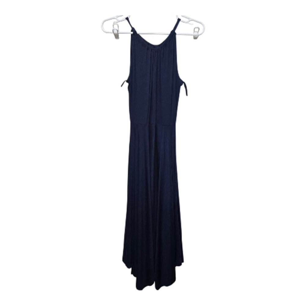 GAP Blue Handkerchief Hem Halter Maxi Dress Women’s XS